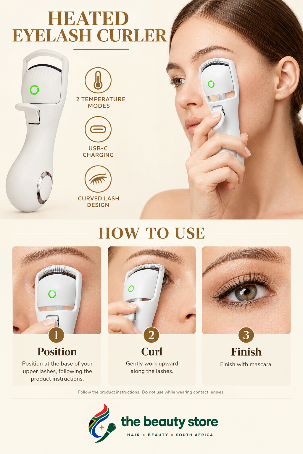 The Beauty Store™ LuxeLift Heated Eyelash Curler